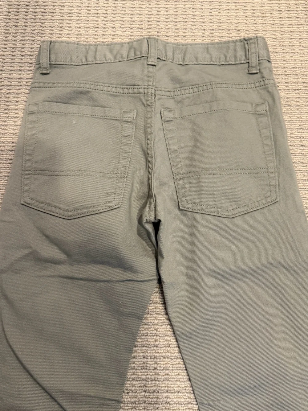 Boys Skinny Fit Adjustable Waist Light Gray Jeans—Old Navy